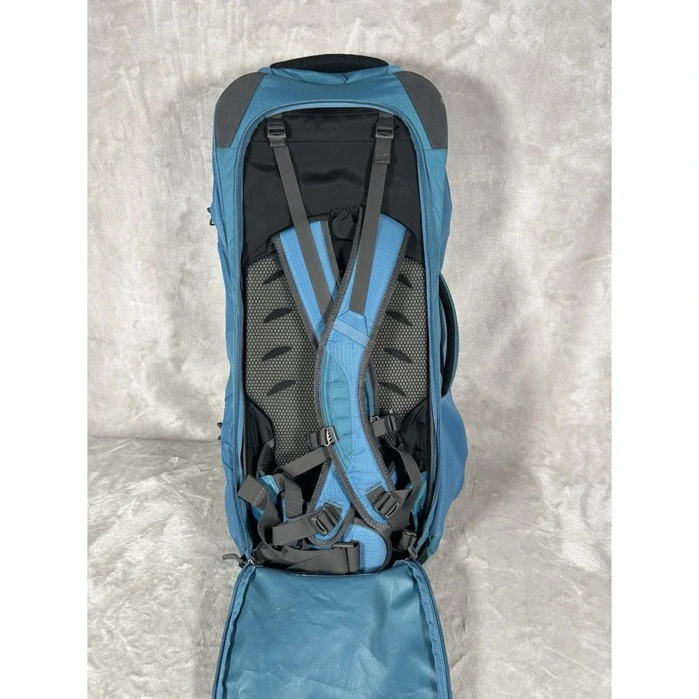 Osprey Farpoint 80 Backpack Caribbean Blue Travel Hiking Camping Backpacking